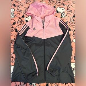 Adidas Windbreaker (Pink & Black)